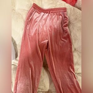 Pink Velvet Pants
